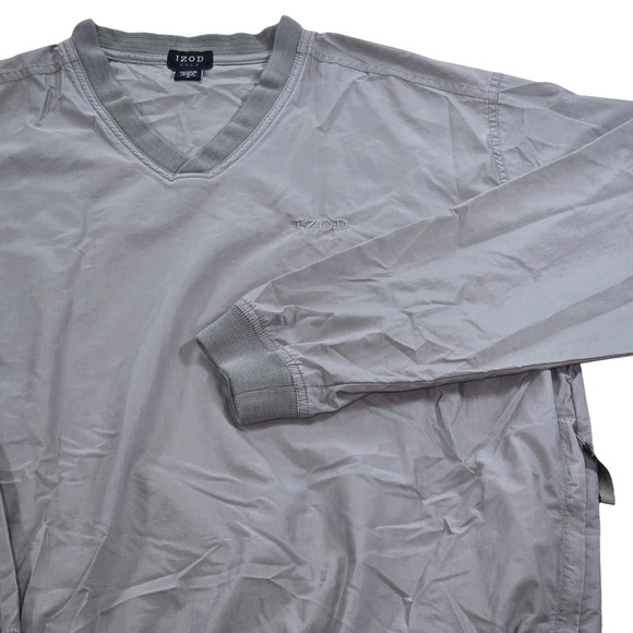 Izod Other - IZOD Golf Lightweight Windbreaker Pullover V-Neck Gray Mens Medium *READ